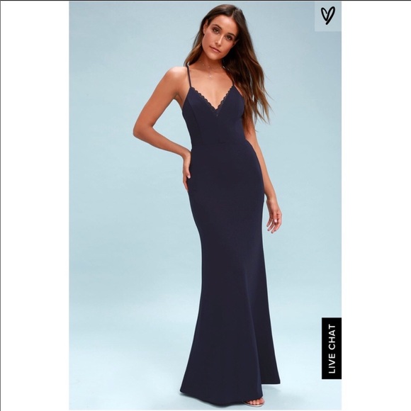 backless lace maxi dress